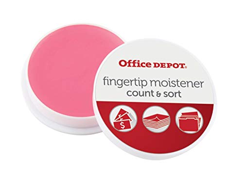 Office Depot� Brand Fingertip Moisteners, 10 Grams, Pink, Pack of 3