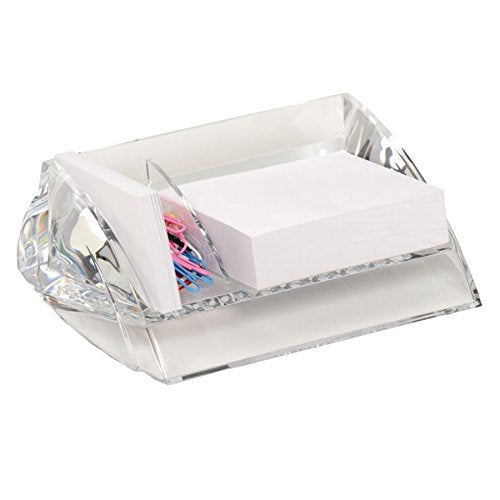 Swingline Stratus Acrylic Memo and Paper Clip Holder, 7"H x 5"W x 2 1/2"D, Clear