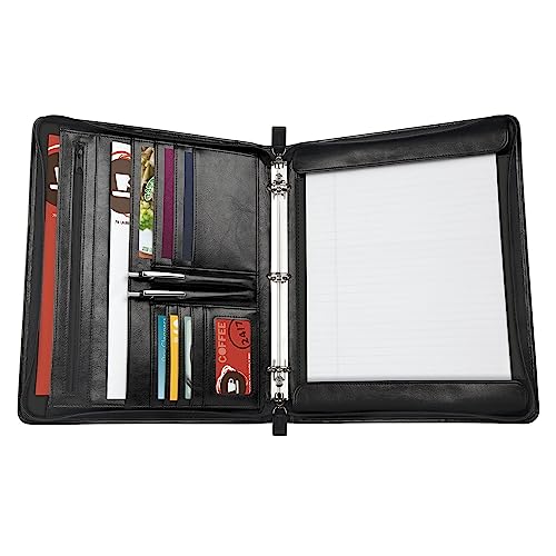 Office Depot® Brand Lefty Righty 3-Ring Padfolio, Black