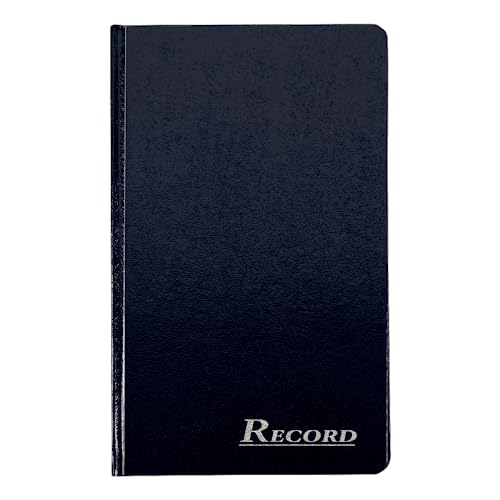 Adams Record Ledger, Hard Bound Textured Cover, 7.5 x 12.25 Inches, 150 Acid Free Pages, Navy (ARB712R1M)