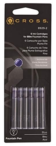 Cross Slim Fountain Pen Refill - Blue