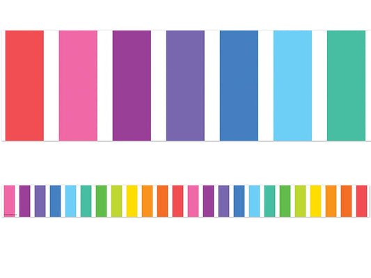 Colorful Stripes Straight Border Trim