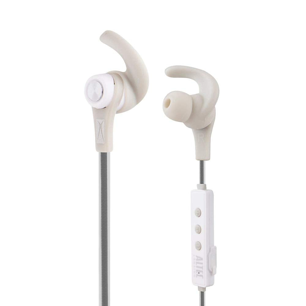 Altec Lansing Sport Waterproof Bluetooth Earbuds, White, MZX857-WHT