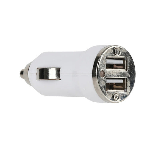 Vivitar OD5021-WHT Dual USB-A Car Charger - 2.4 Amps - Universal Device Support - White