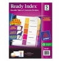 Avery(R) Ready Index(R) Table of Contents Dividers 11131, 5-Tab Set