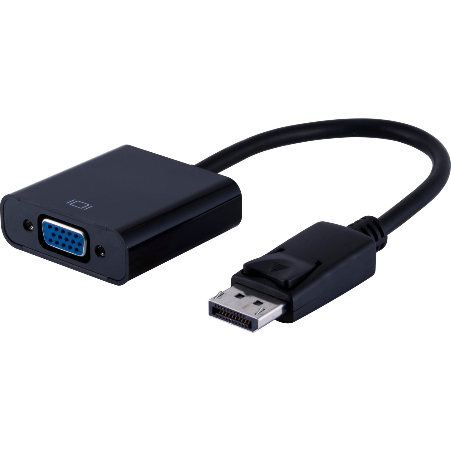 ATIVA® DisplayPort to VGA Pigtail Adapter, 6", Black, 36543