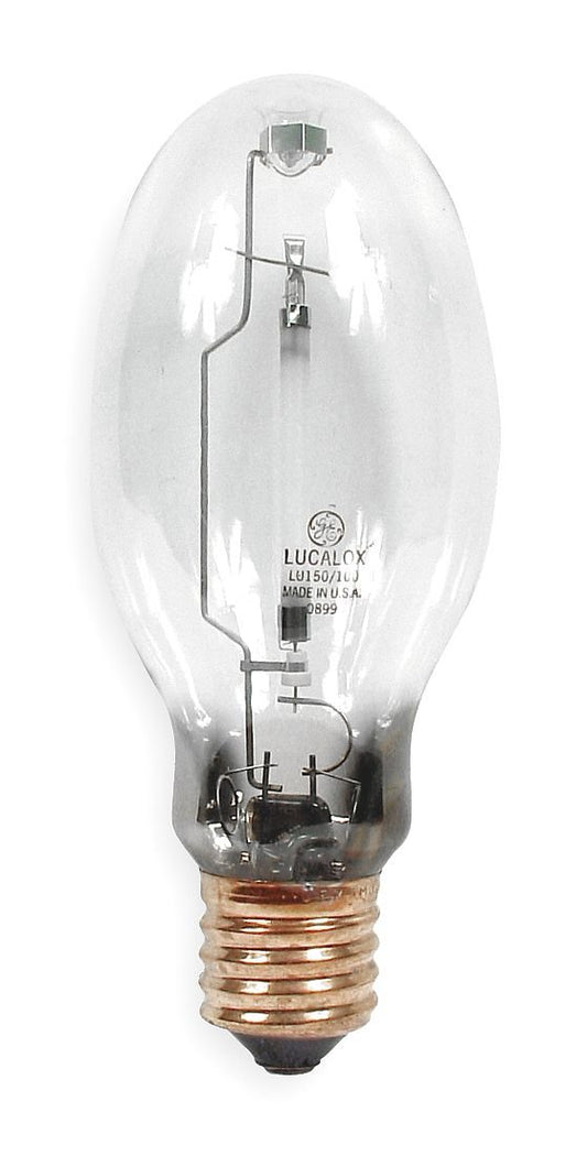 GE 44243 - LU150 - HPS - 150 Watt - Lucalox - High Pressure Sodium - ANSI S56 - Mogul Base - LU150/100/ED28