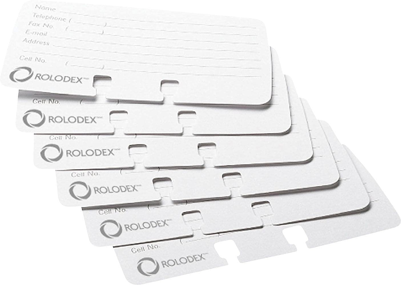 Rolodex® Card File Refills, Ruled, 2 1/4" x 4", White, Pack of 100