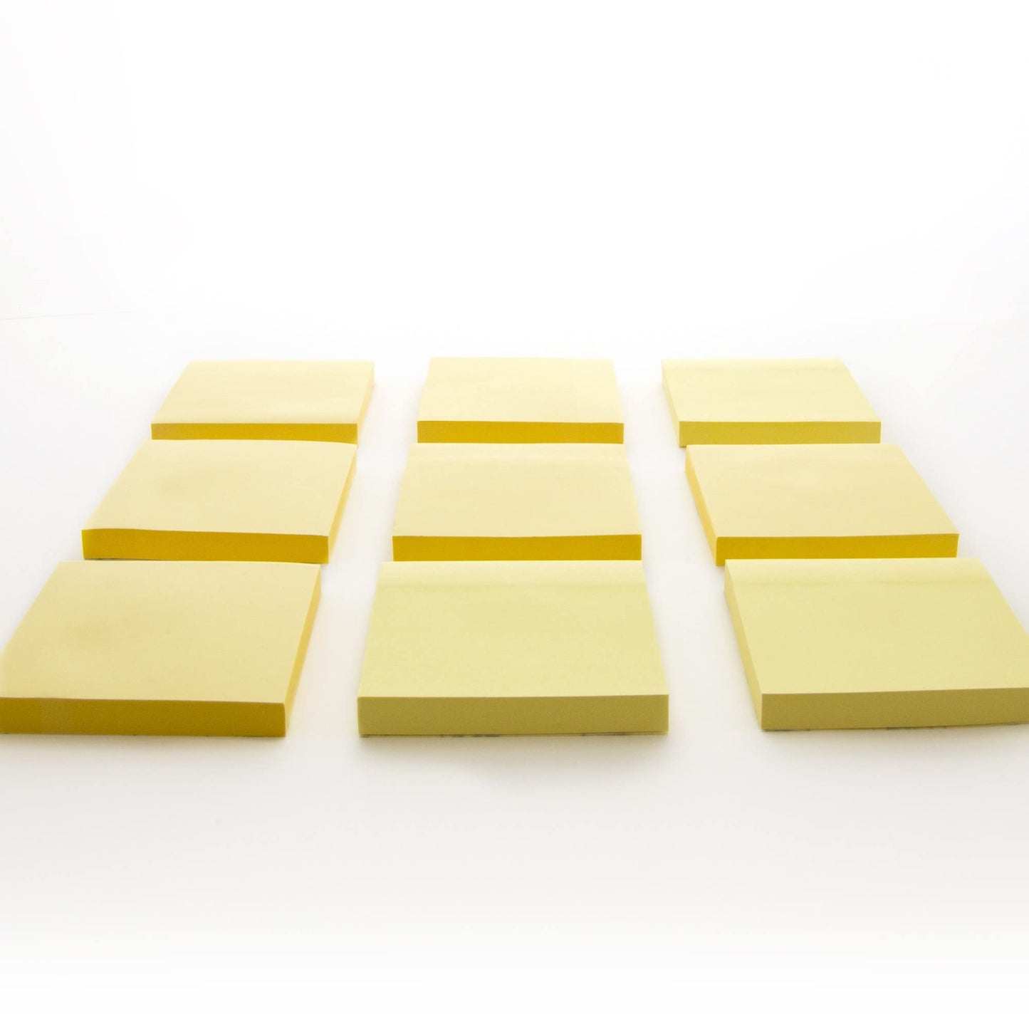 BAZIC Sticky Notes 3x3 Canary Yellow Colors Post Stickies Self Stick Note, Colorful Adhesive Memo Pads, Recyclable (100 Sheets/Pack), 1-Pack