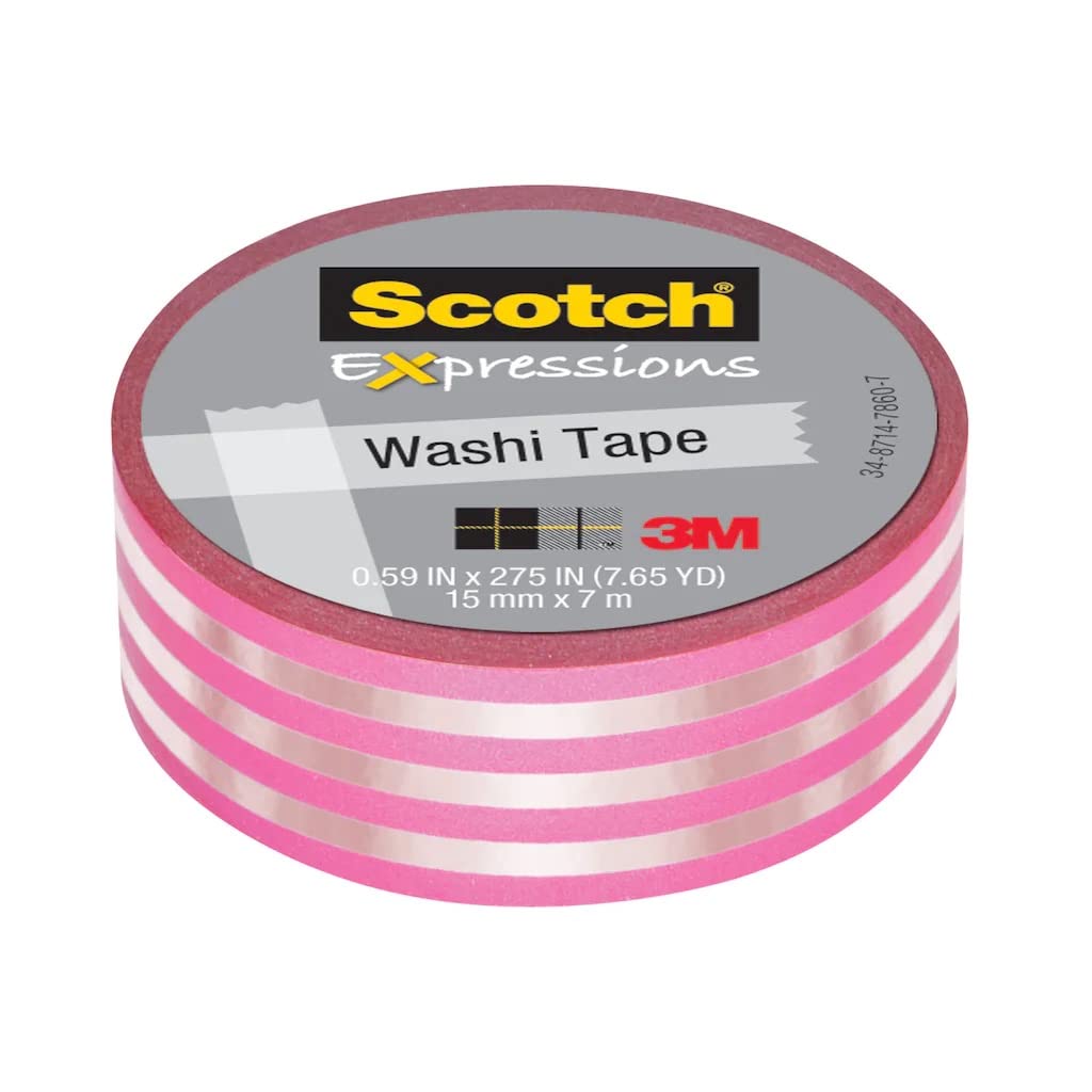 3M Expressions Washi Tape, Iridescent White