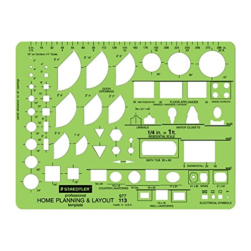 Staedtler® Mars® Template, Home Planning & Layout