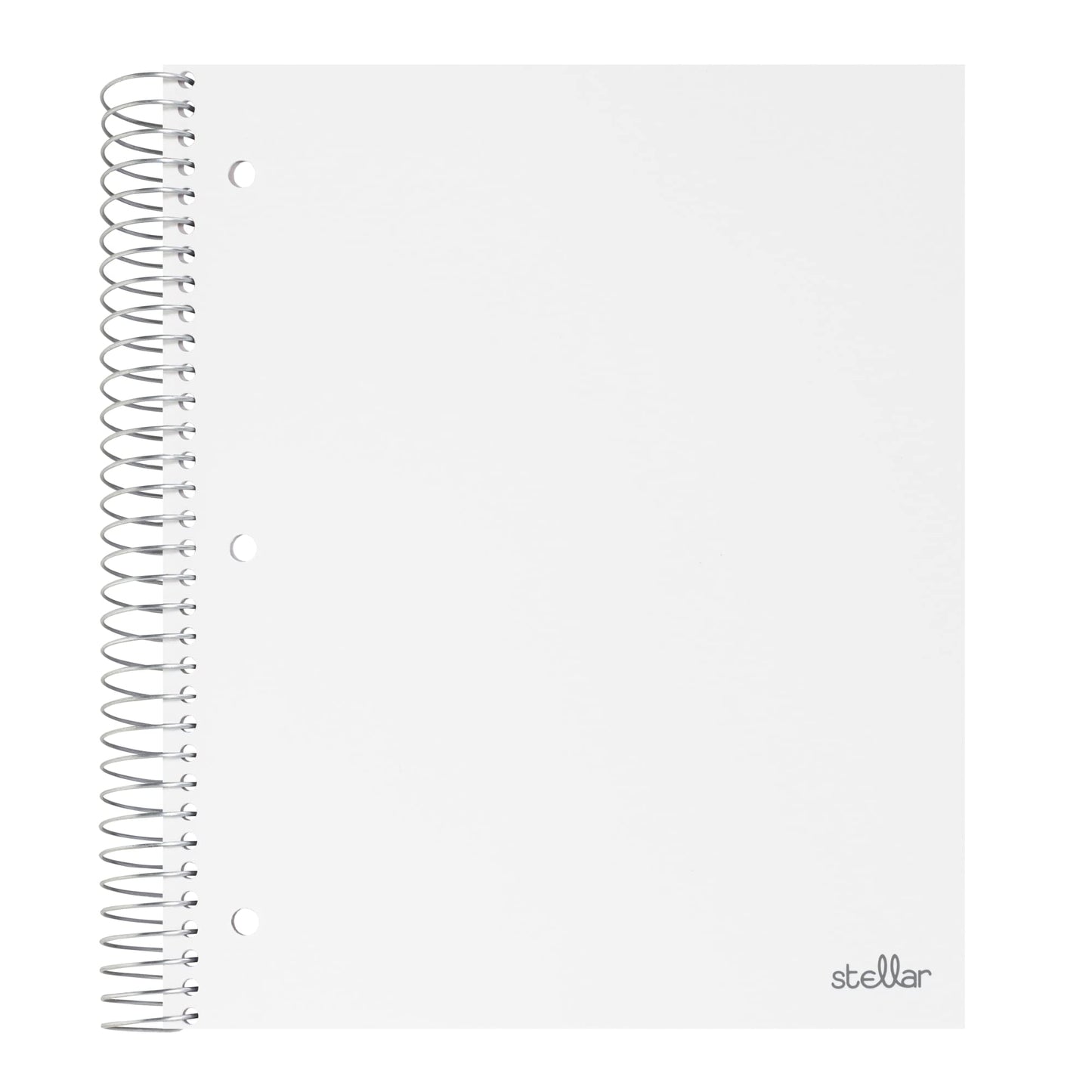 Office Depot� Brand Stellar Poly Notebook, 8-1/2" x 11", 5 Subject, College Ruled, 200 Sheets, White [Unknown Binding]