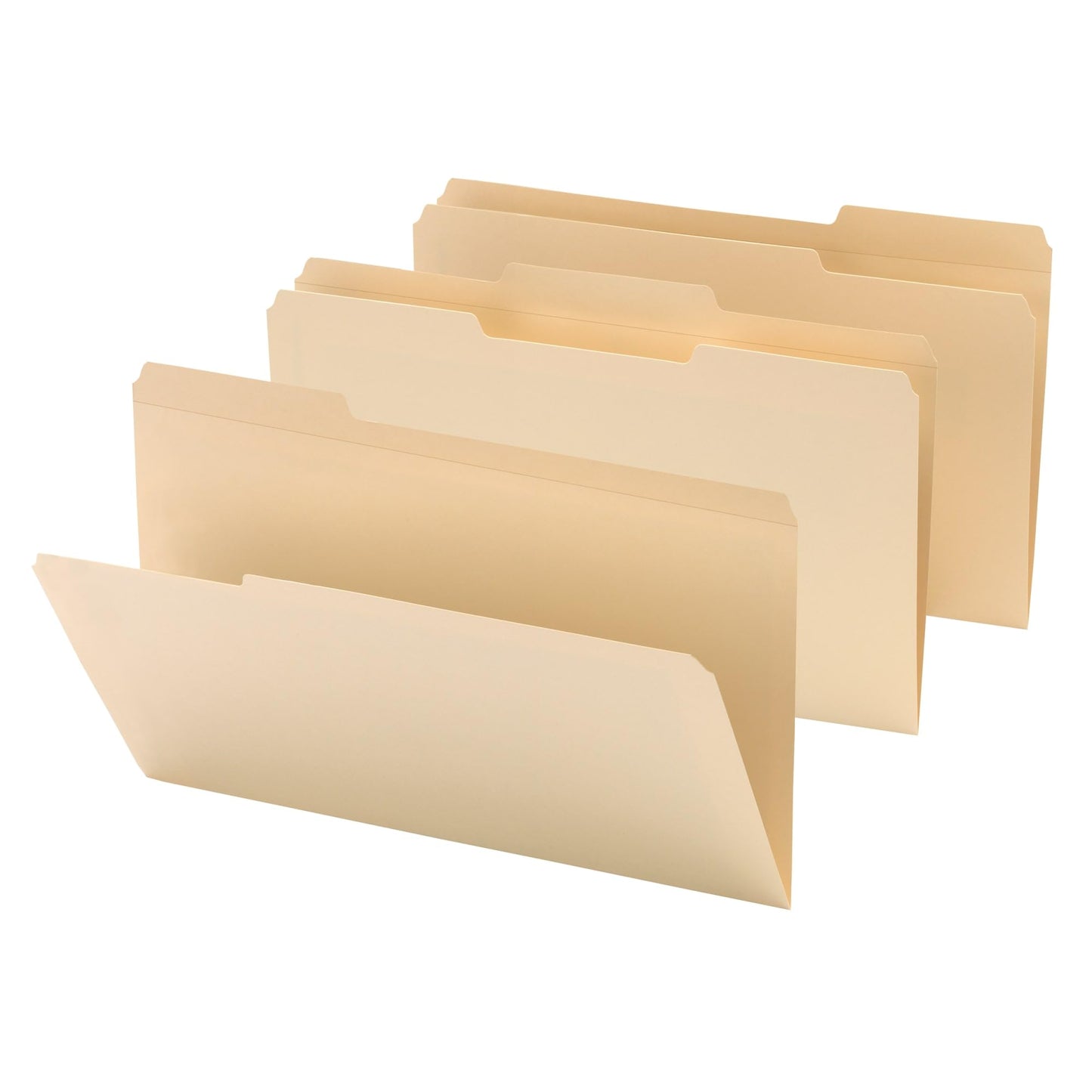 [IN]PLACE Reinforced Manila File Folders, 1/3 Cut-Assorted, Legal, 100/Box