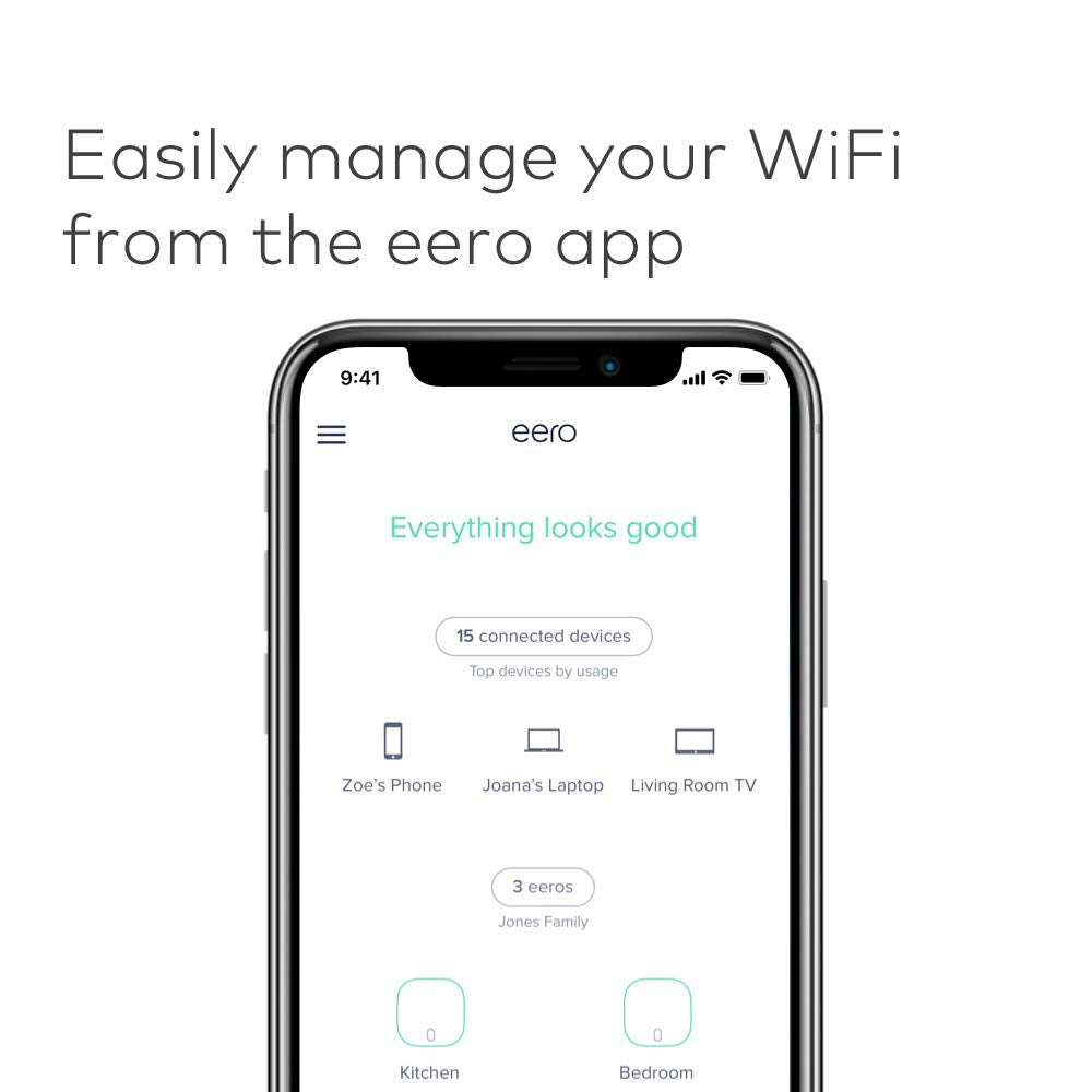 Amazon eero mesh WiFi system – router replacement for whole-home coverage (3-pack)