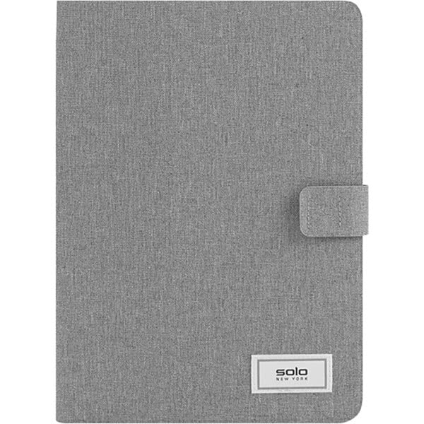 Solo� New York RE:Think Polyester Universal Tablet Case, 12"H x 1-3/8"W x 9-1/4"D, 51% Recycled, Gray