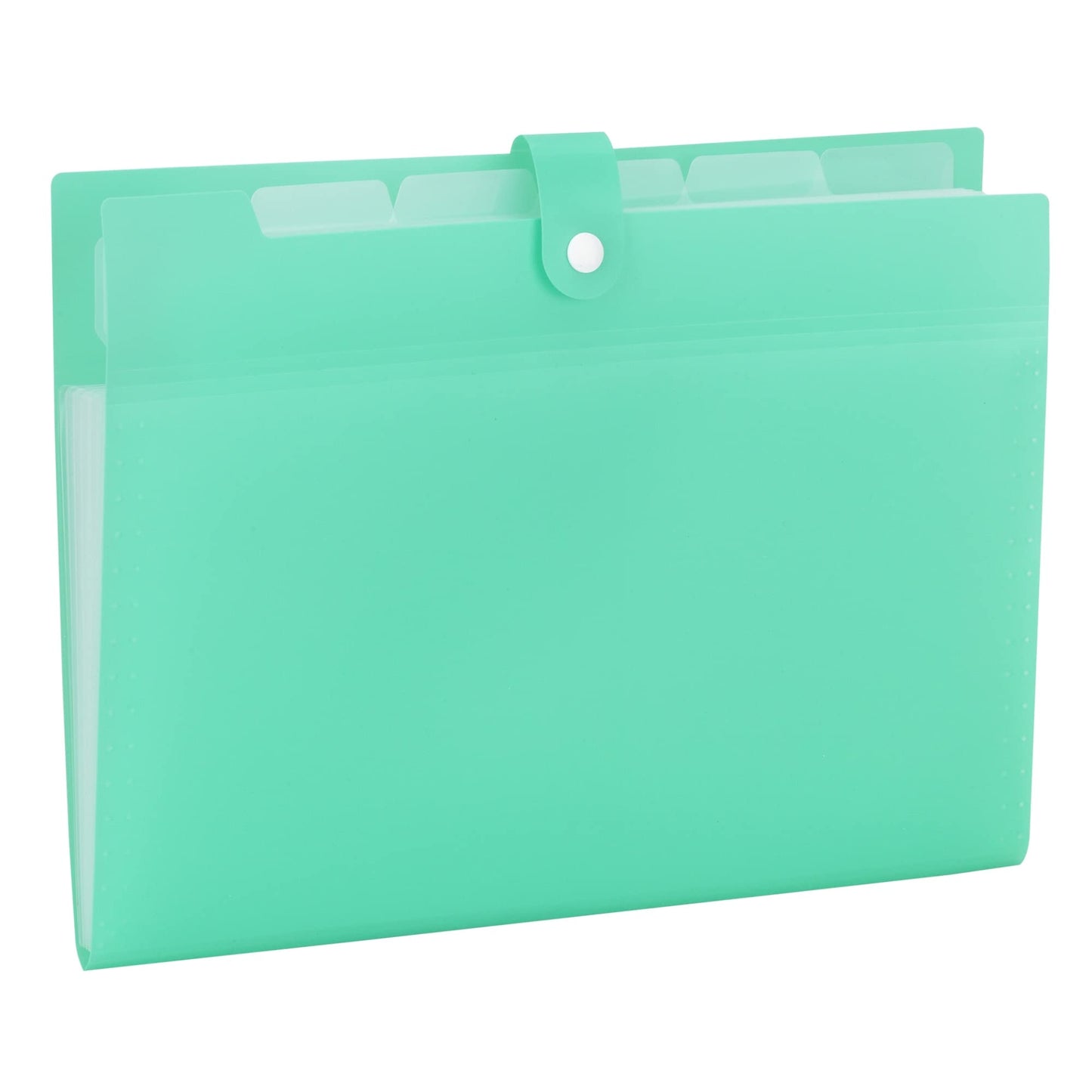 Office Depot� Brand Polypropylene File Folder, 5 Pocket, Expansion 3", 8 1/2" x 11", Letter, Aqua, Pack of 1