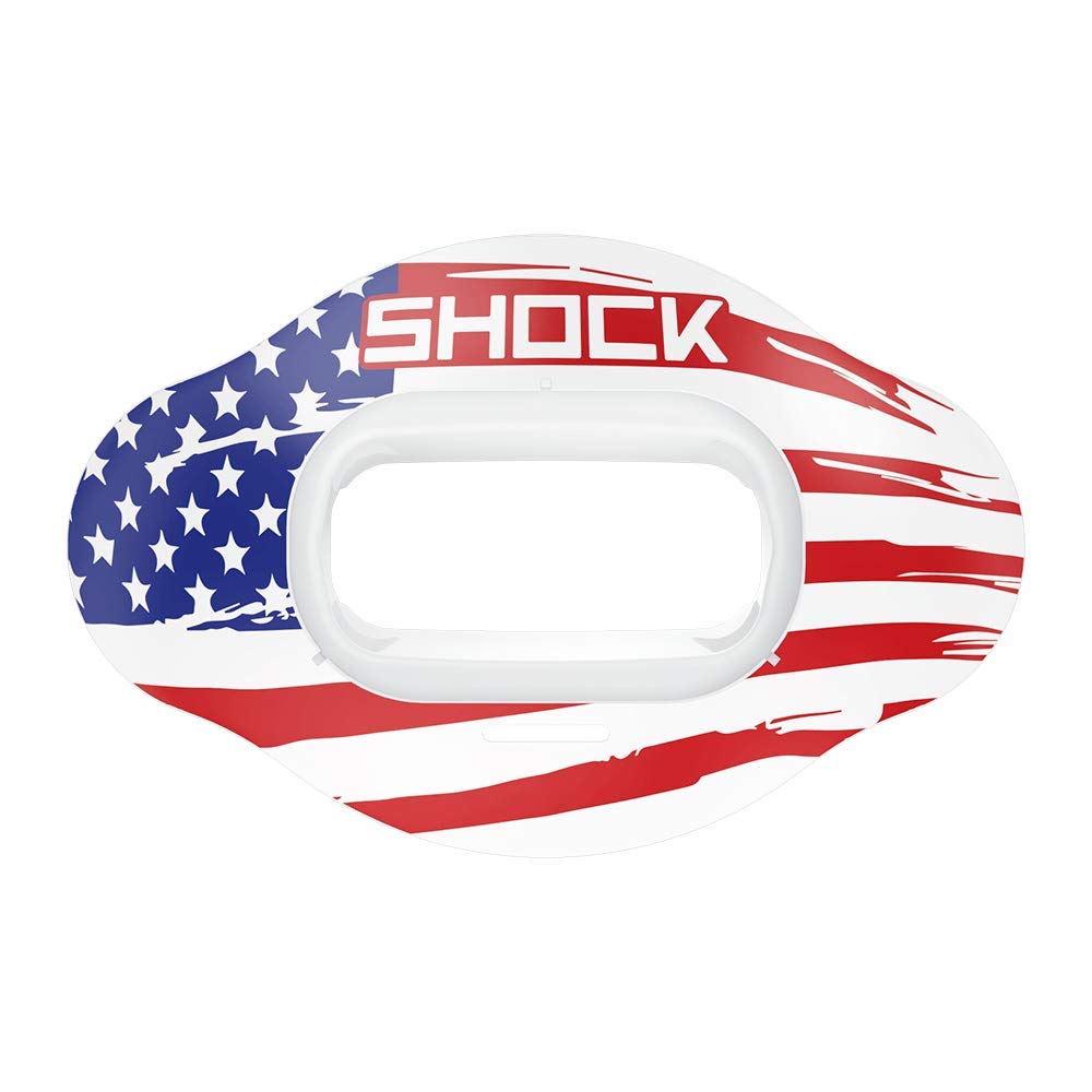 Shock Doctor Interchange Shield Red/White/Blue Flag