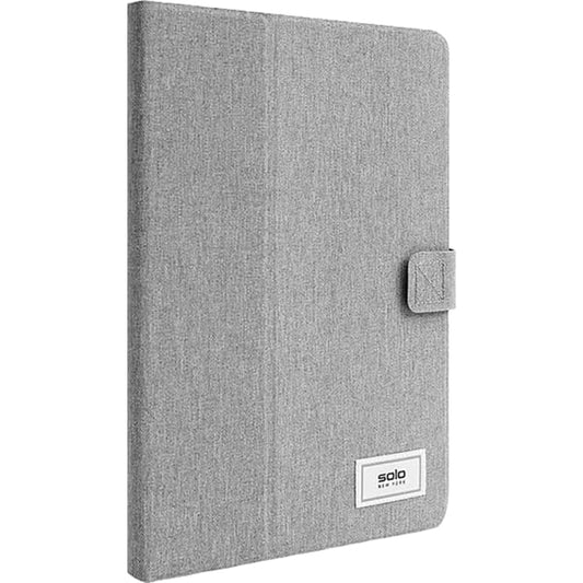 Solo� New York RE:Think Polyester Universal Tablet Case, 12"H x 1-3/8"W x 9-1/4"D, 51% Recycled, Gray