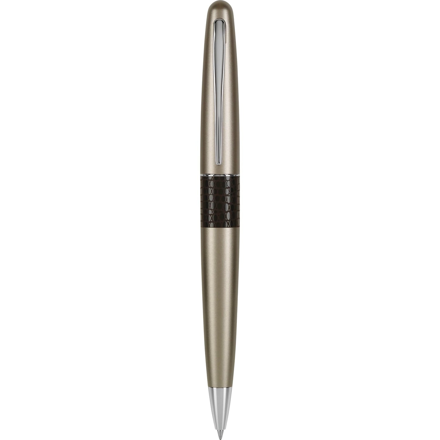 Pilot MR Animal Collection Ballpoint Pen in Gift Box, Matte Gold Barrel with Lizard Accent, Medium Point Stainless Steel Nib, Refillable Black Ink (91336)