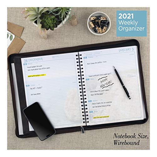 AT-A-GLANCE Seascapes Weekly/Monthly Planner, 8-1/2" x 11", Brown, January to December 2021, 391-025