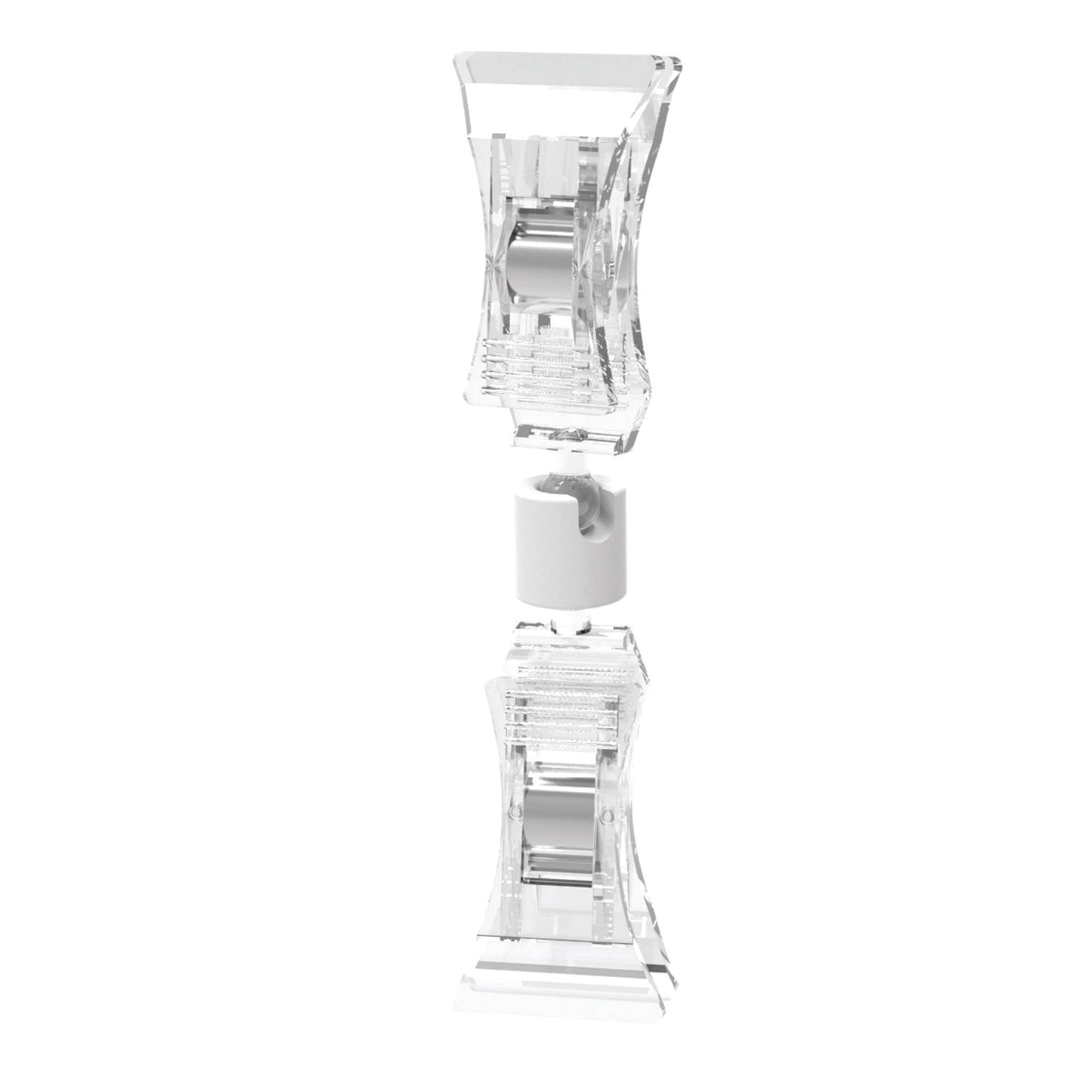 Deflecto® VersaGrip® Sign Holder with 2 Clips, 3 1/2"H x 7/8"W x 1/2"D, Clear, Pack of 10