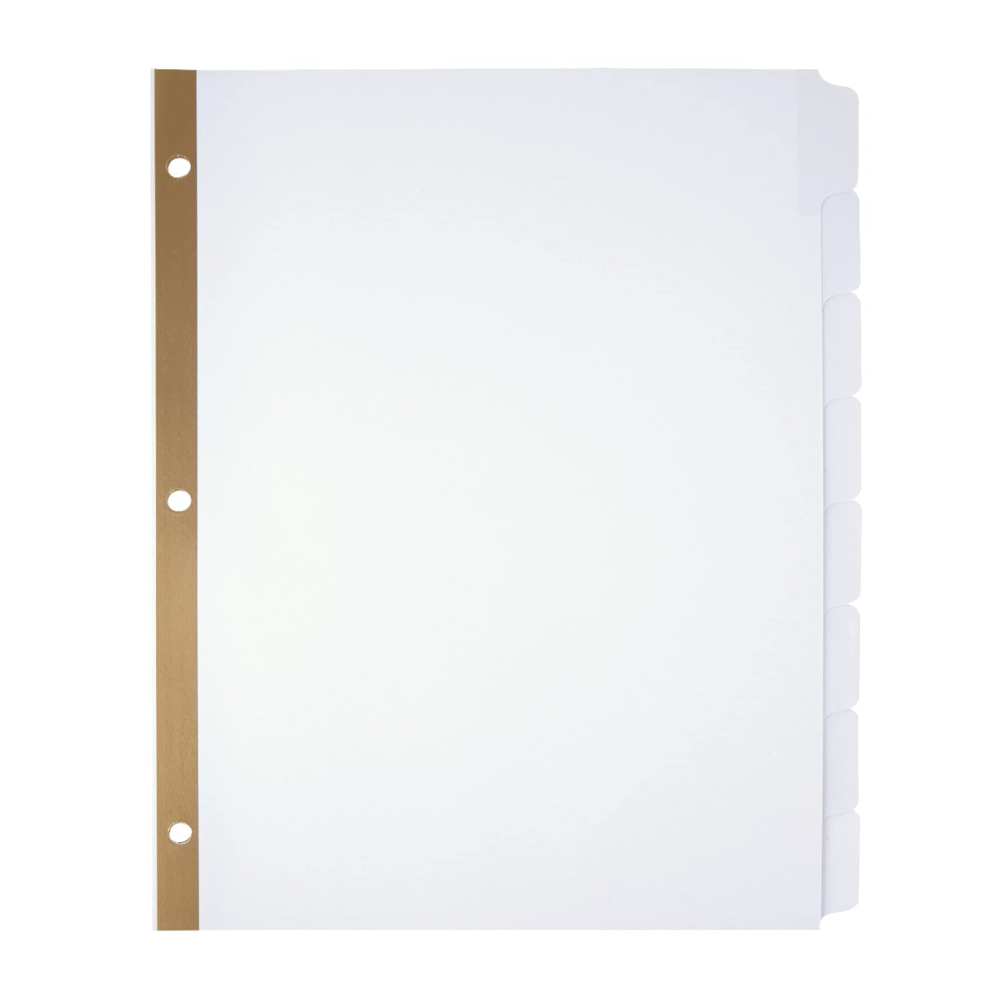 Office Depot Erasable Big Tab Dividers, 8-Tab, White, Pack of 2 Sets, 3585478685