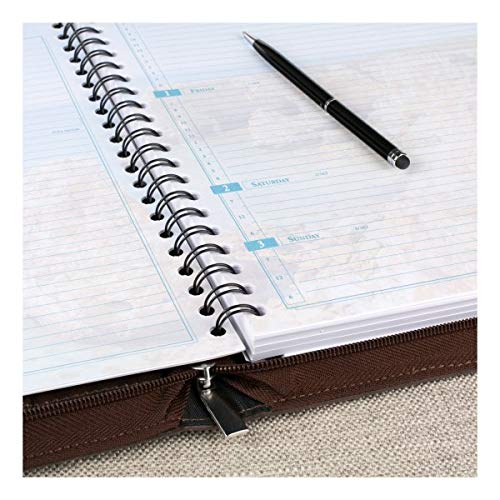AT-A-GLANCE Seascapes Weekly/Monthly Planner, 8-1/2" x 11", Brown, January to December 2021, 391-025