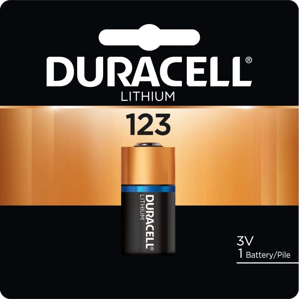 Duracell 123 High Performance 3V Lithium Battery, 2 Pack