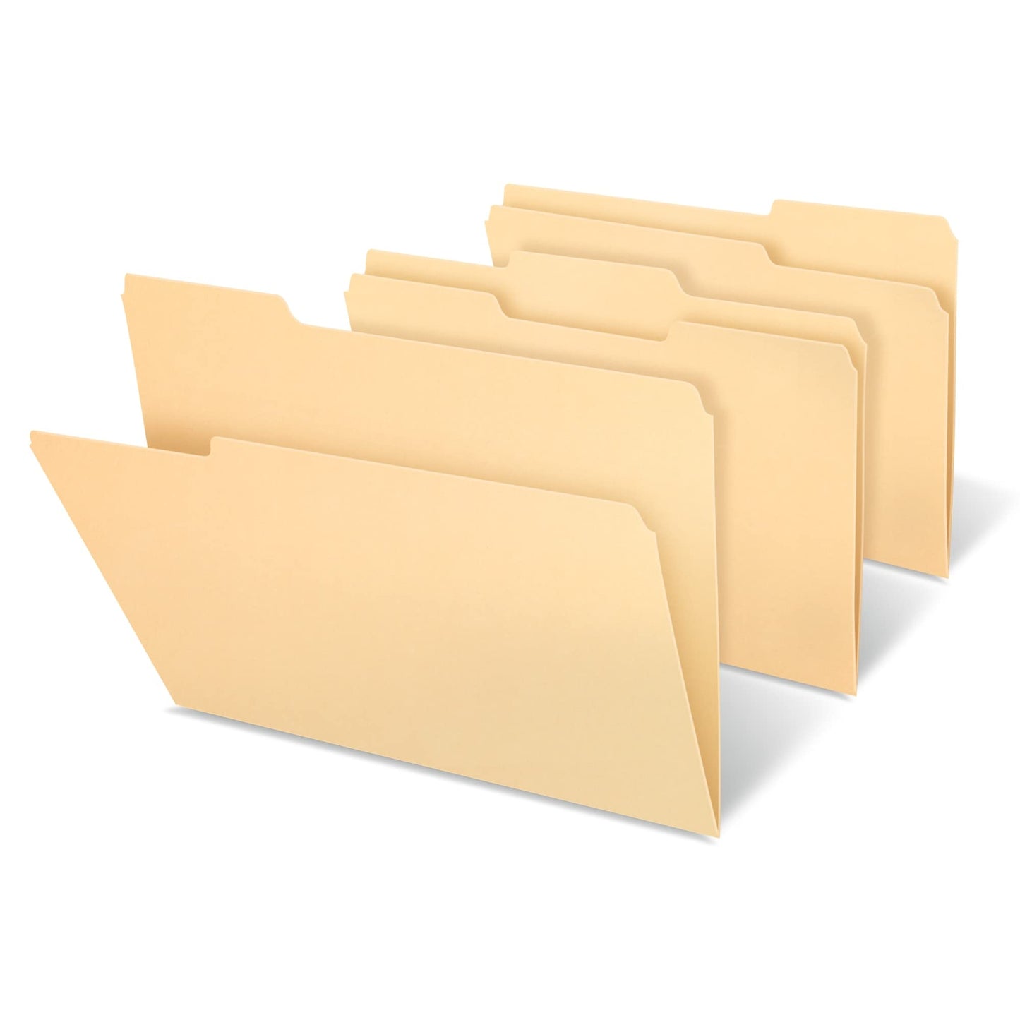 Office Depot� Brand Heavyweight Manila File Folders, 1/3 Cut, Letter Size, Manila, Pack of 50