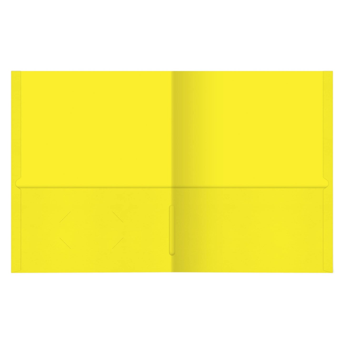 Office Depot� Brand Leatherette Twin-Pocket Portfolios, Yellow, Pack Of 10