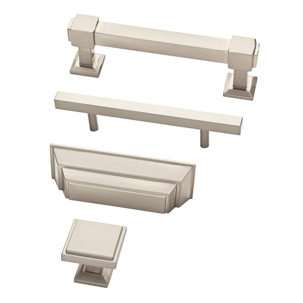 Liberty Square 3-3/4 in. (96 mm) Satin Nickel Cabinet Bar Pull