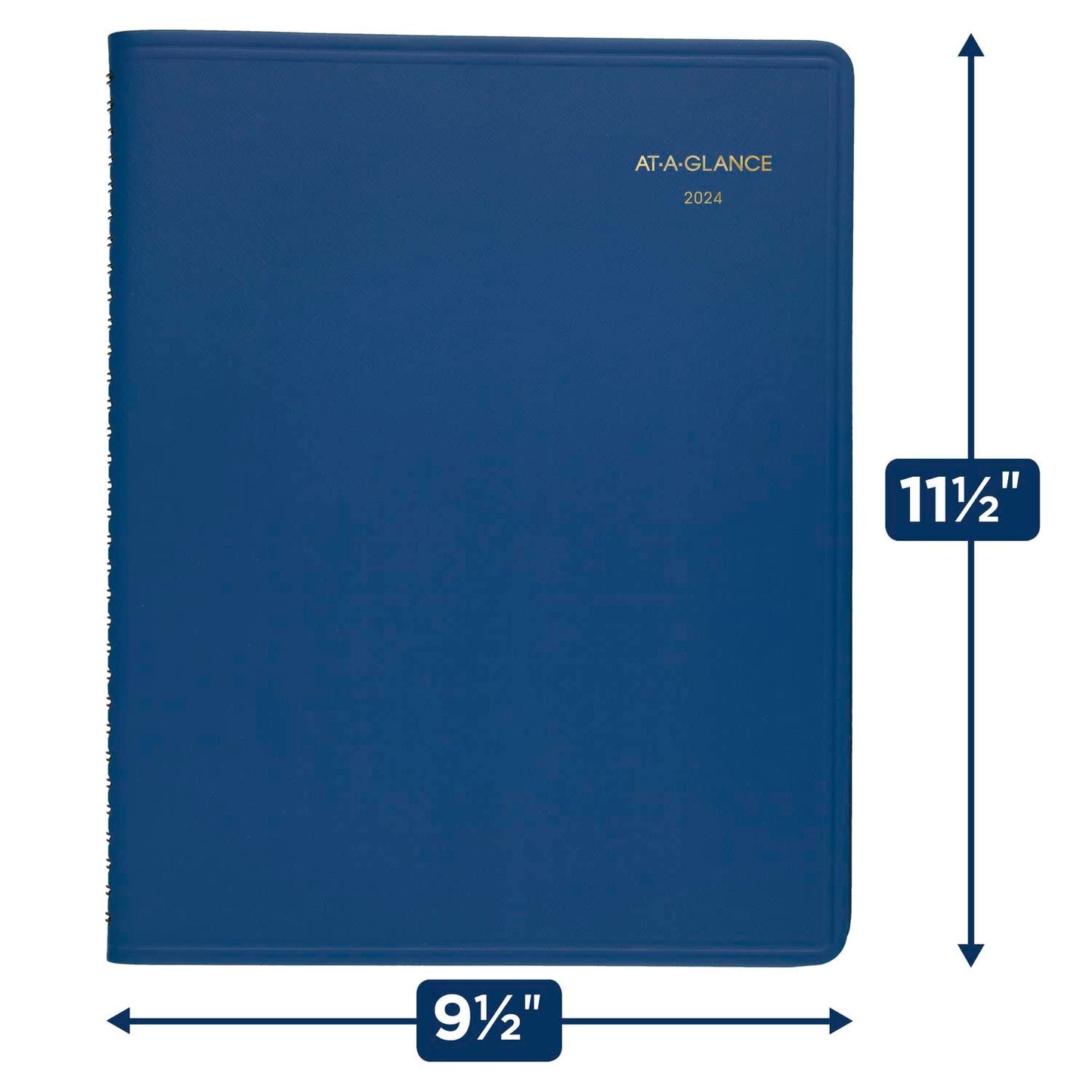 AT-A-GLANCE Fashion 2024 Monthly Planner, 9" x 11", Large, Blue (702502024)