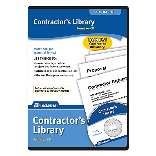 Adams Contractor's Library, Forms on CD (SW2435)