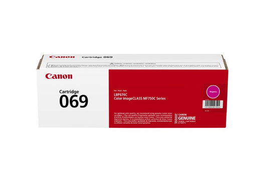 Canon 069 Magenta Toner Cartridge, Compatible to MF753Cdw, MF751Cdw and LBP674Cdw Printers