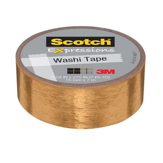 Washi Tape Gold Foil .59In