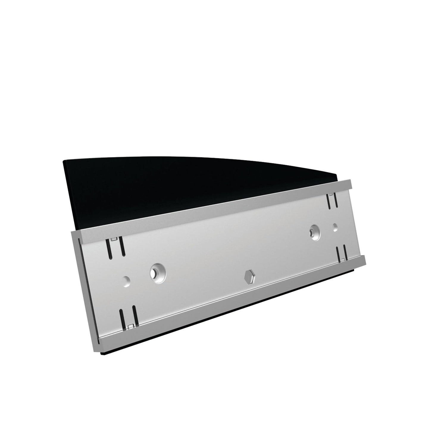 Deflecto® Interior Image® Nameplate Sign Holder, 3 7/8"H x 8 1/2"W x 2 7/16"D, Silver/Black