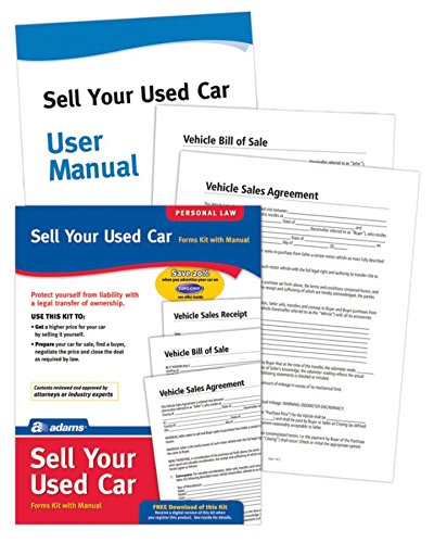 Adams Sell Your Used Car, Forms and Instructions (PK214)