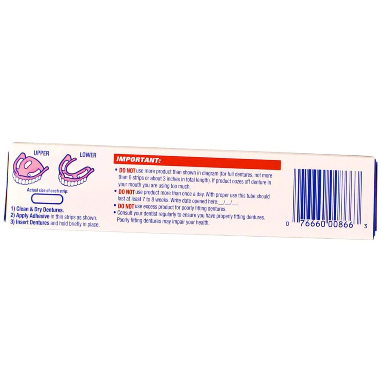 Fixodent Complete Original Denture Adhesive Cream, 2.4 Oz