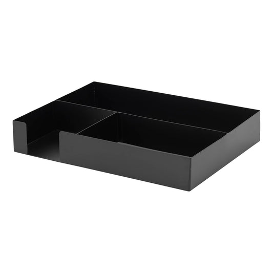 Realspace� Desk Organizer With Antimicrobial Treatment, 12" x 9" x 2", Black