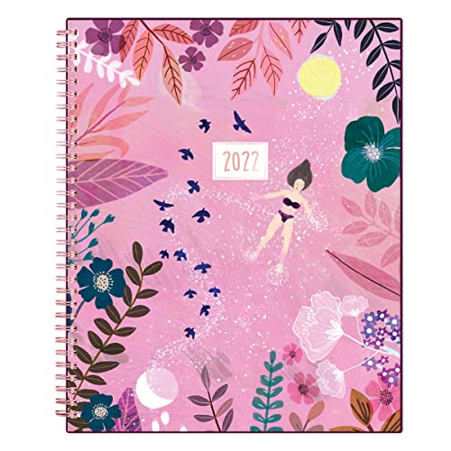 Blue Sky� Mia Charro Weekly/Monthly Planner, 8-1/2" x 11", Floating Flowers, January To December 2022, 133803