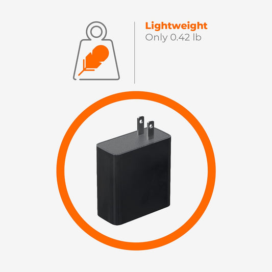 Einova 100W Universal Power Adapter, Includes 5 Charging Tips & USB-C Charging and Data Cable, GaN Power Architecture for Energy Efficiency Versatile Compatibility, Ergonomic Design