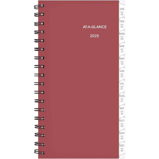AT-A-GLANCE 2025 Planner Refill, Weekly, 3-1/4" x 6-1/2", Portable Size 2 (064-287-25)