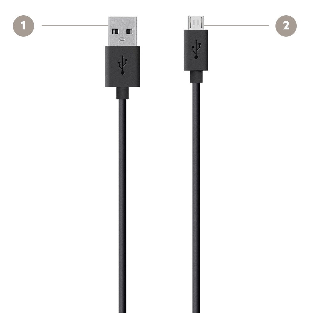 Belkin MIXIT? Micro USB Cable for Samsung Phones (Black, 4 Feet)