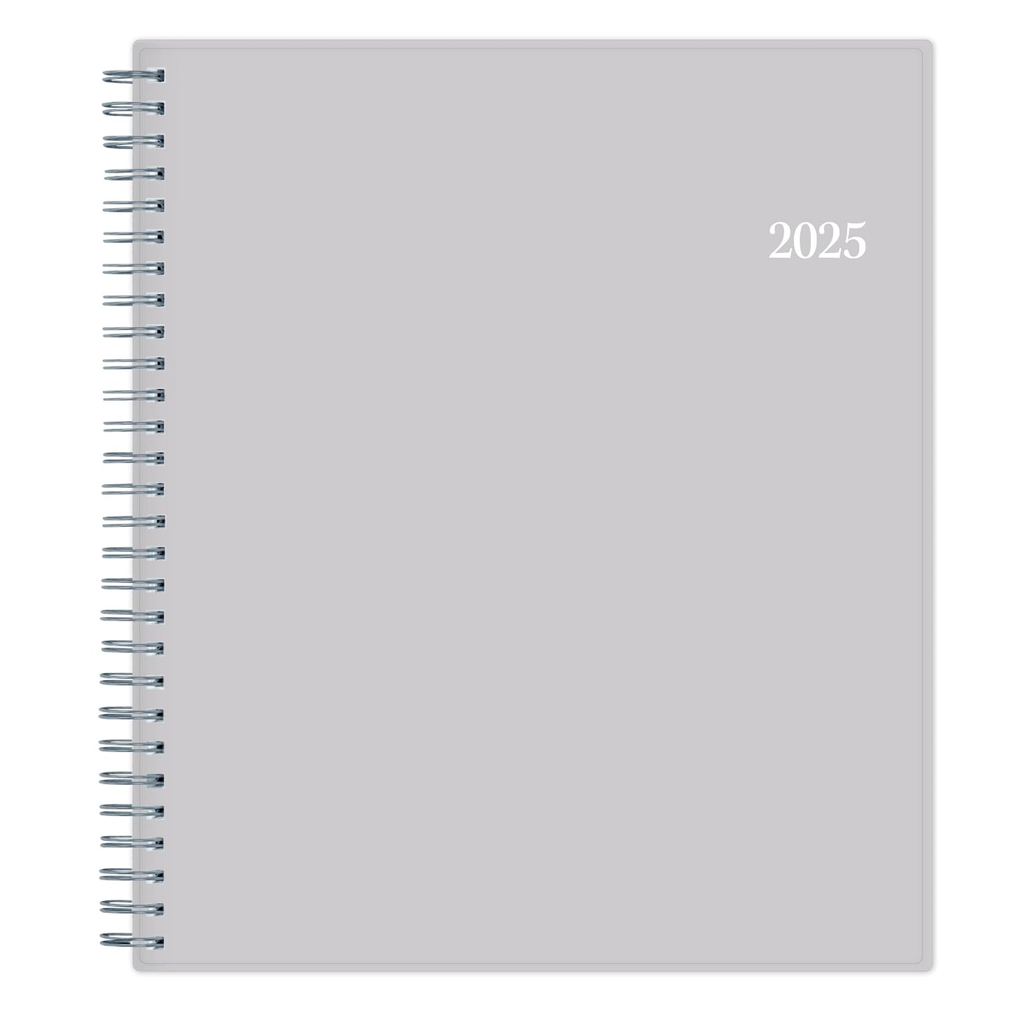 2025 Blue Sky Monthly Planning Calendar, 8" x 10", Passages/Solid Gray, January to December