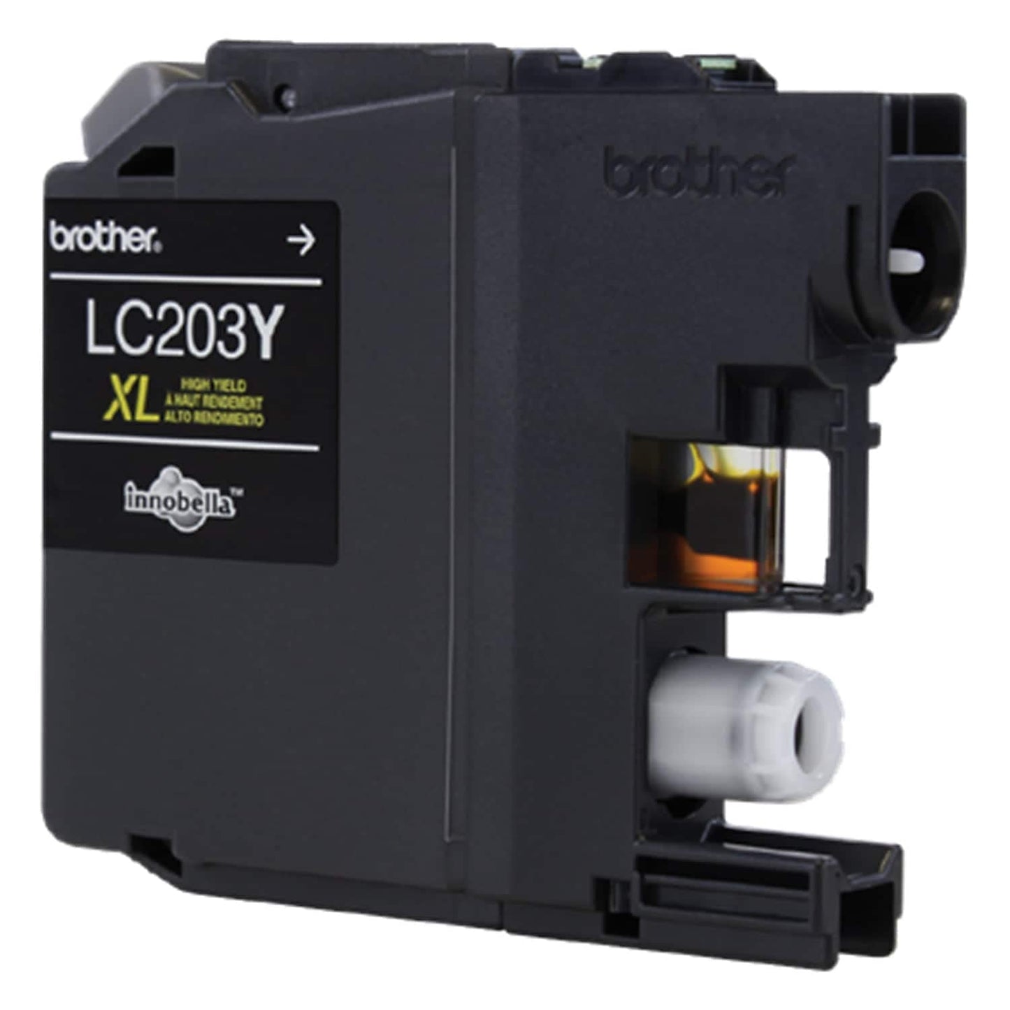 Brother Printer LC203Y High Yield Ink Cartridge, Yellow, 550 Pages