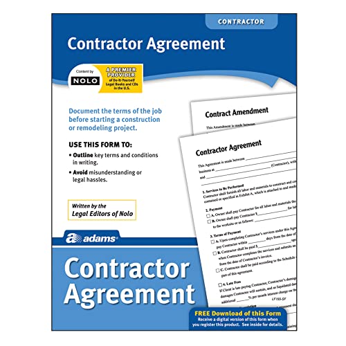 Adams Contractor Agreement, Forms and Instructions (LF155)