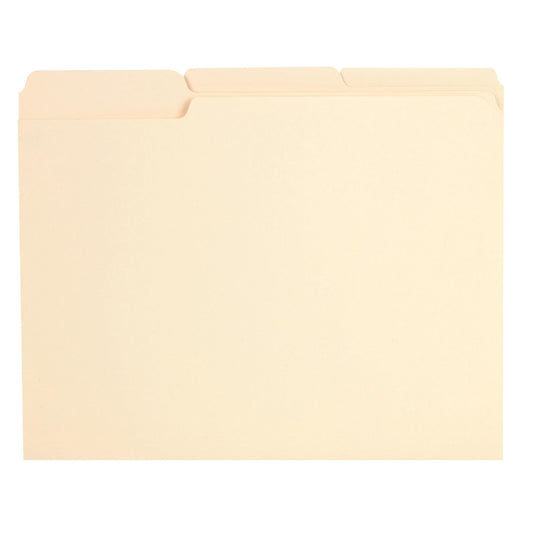 [IN]PLACE Reinforced Manila File Folders, 1/3 Cut-Assorted, Legal, 100/Box