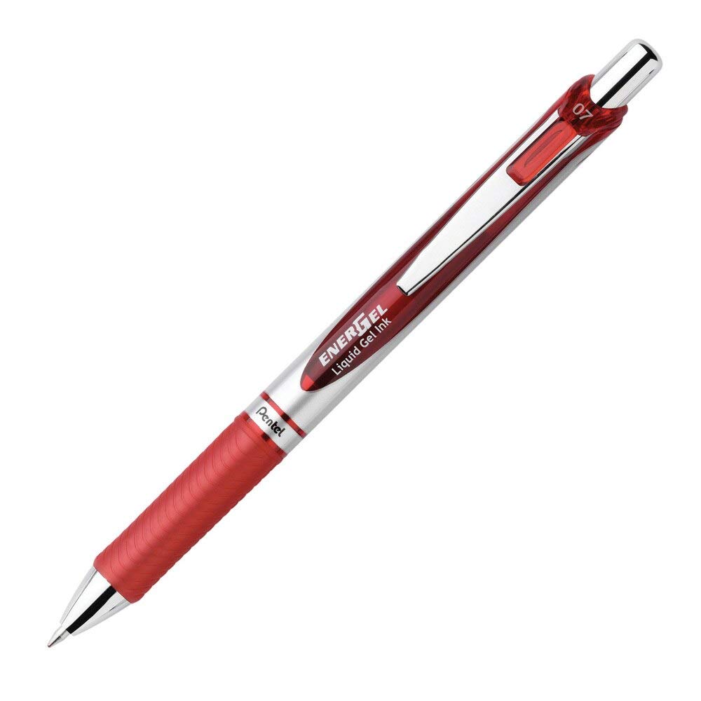 Pentel EnerGel RTX Liquid Gel Pen,Red