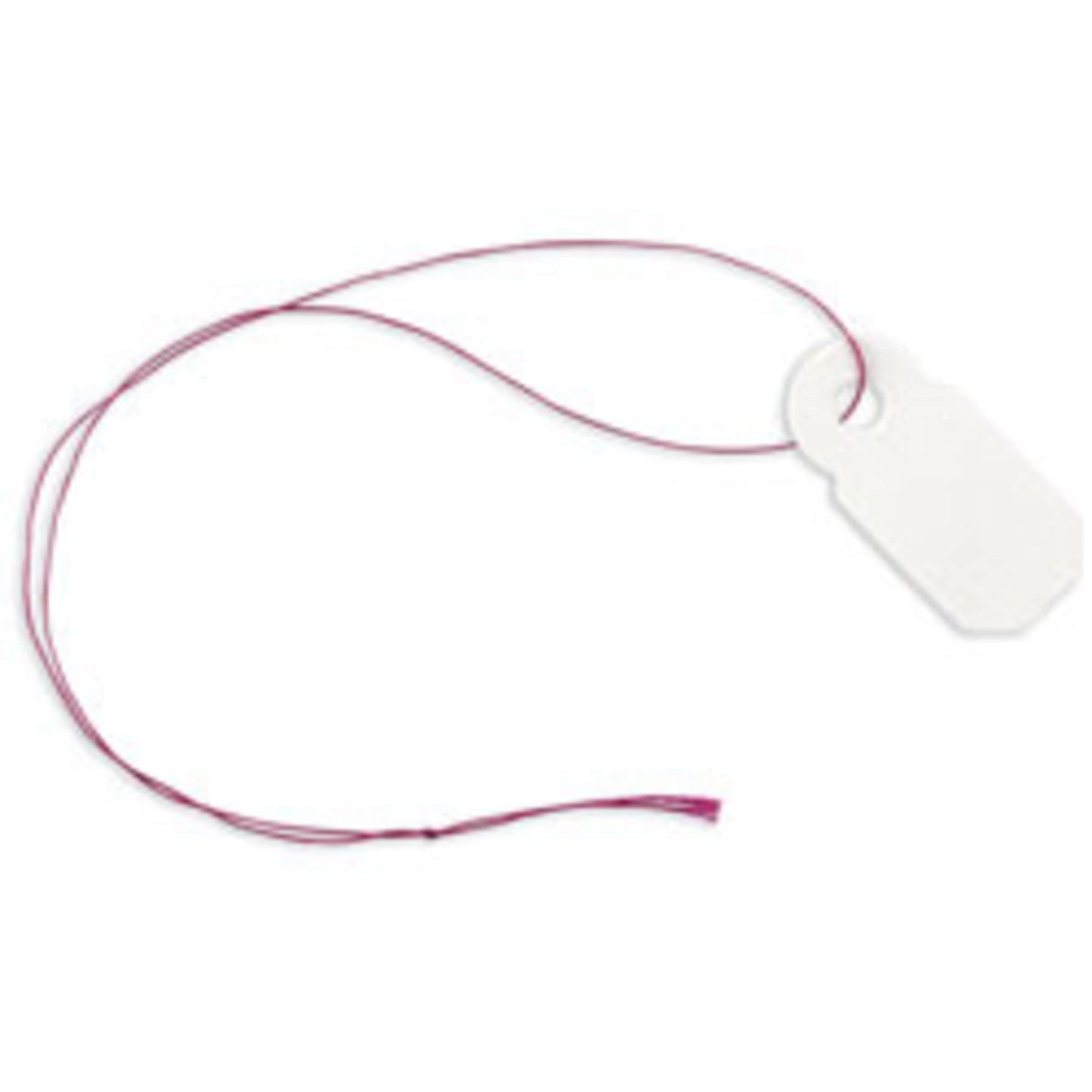 Office Depot Jewelry Tags, 0.38in. x 0.81in, White, Pack of 100, XS007007