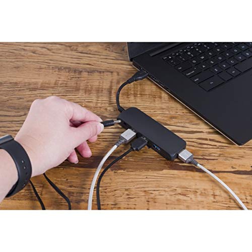 ATIVA 4-Port USB 3.0 Charging Hub, Black, 41513